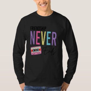 Camiseta Amizade Nunca Termina Cassete Anos 90 Despedida de