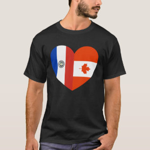 Camiseta Amizade Para Sempre Com O Canadá E O Paraguai