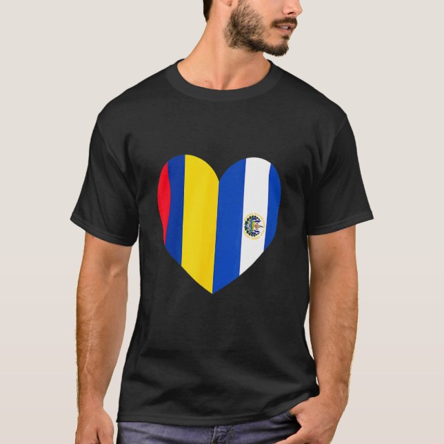Camiseta Amizade Para Sempre El Salvador E Colômbia (Frente)