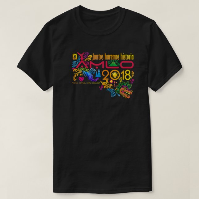 Camiseta AMLO 2018 Playera Lopez Obrador Mexico  (Frente do Design)