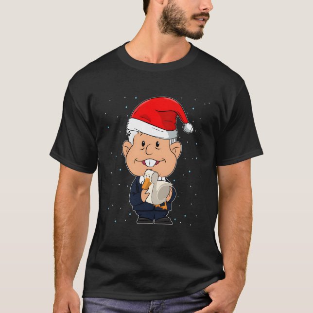 Camiseta Amlo Feliz Navidad Lopez Obrador Presidente mexica (Frente)
