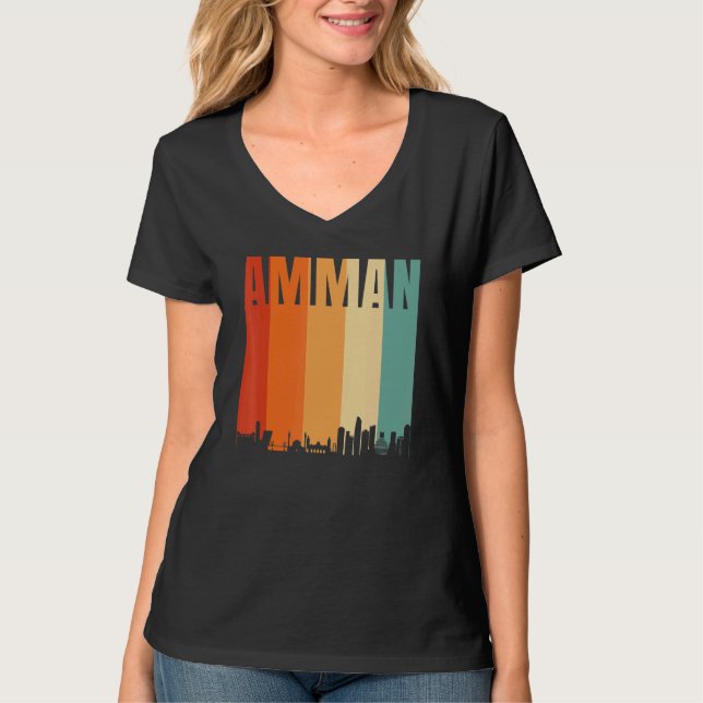 Camiseta Amman Skyline (Frente)