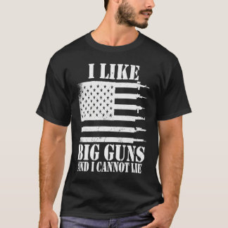 Camiseta Ammo Gun   I like big guns saying  1