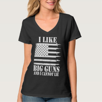 Camiseta Ammo Gun   I like big guns saying  1