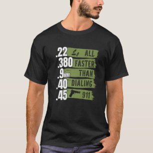 Camiseta Ammo I 22 380 9mm 40 45 Tudo Mais Rápido Que Disca