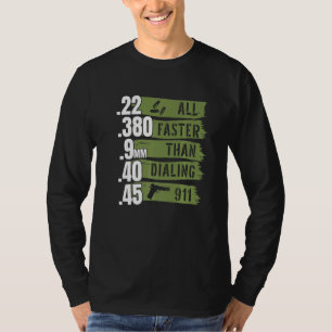Camiseta Ammo I 22 380 9mm 40 45 Tudo Mais Rápido Que Disca