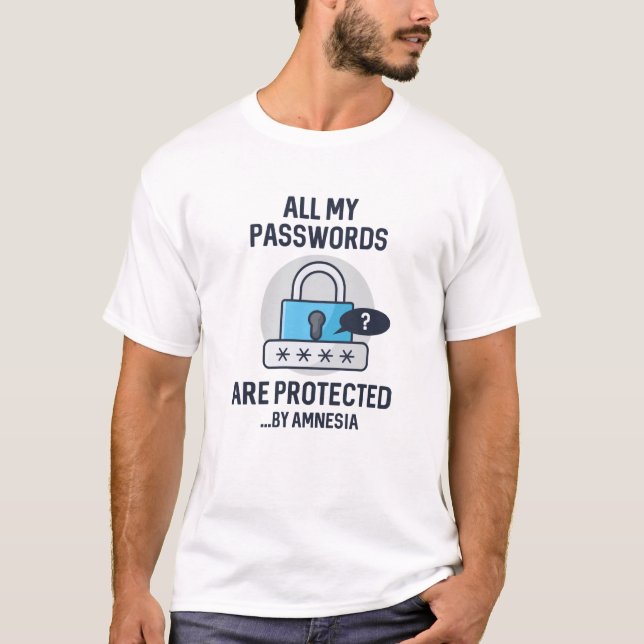 Camiseta Amnésia Senhas (Frente)