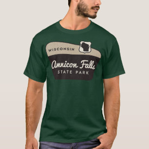 Camiseta Amnicon Falls State Park - Sinal de boas-vindas de