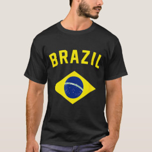 Camiseta Amo a bandeira minimalista brasileira 1