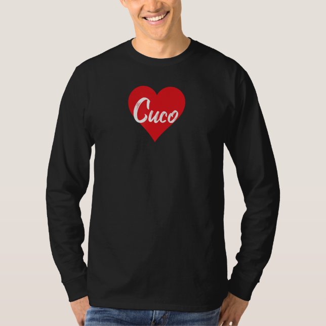 Camiseta Amo a Cuco Primer Nombre Yo Corazón (Frente)