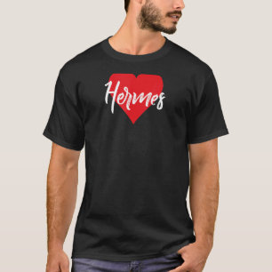 Camiseta Amo A Hermes Primer Nombre Yo Corazón
