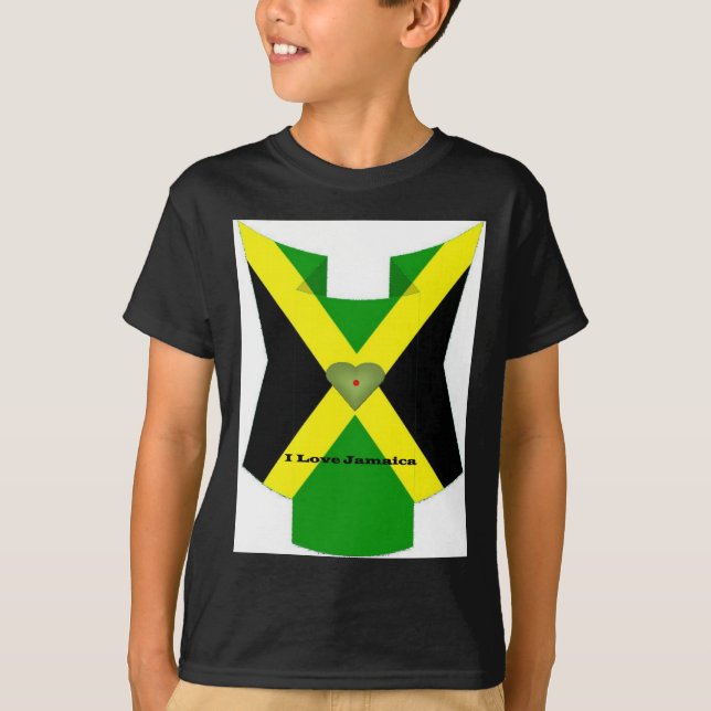 Camiseta Amo a Jamaica Ter um belo dia e uma noite melhor (Frente)