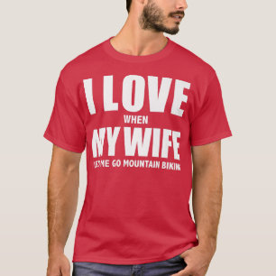 Camiseta Amo a minha mulher, ela deixa-me ir à Montanha Bic