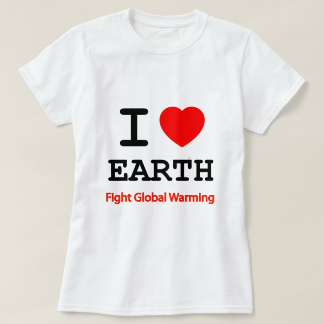 Camiseta Amo a Terra (Frente do Design)