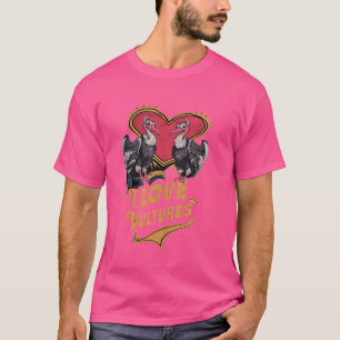 Camiseta Amo Abutres clássicos, Eu Coração Avulsões para ho