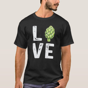 Camiseta Amo Alcachofra Vegetal Fantasia Amante de Alcachof