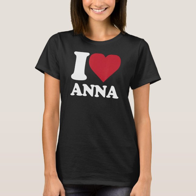 Camiseta Amo Anna - Eu amo Anna (Frente)