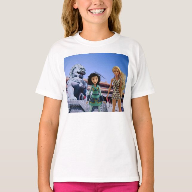 Camiseta Amo as minhas bonecas. (Frente)