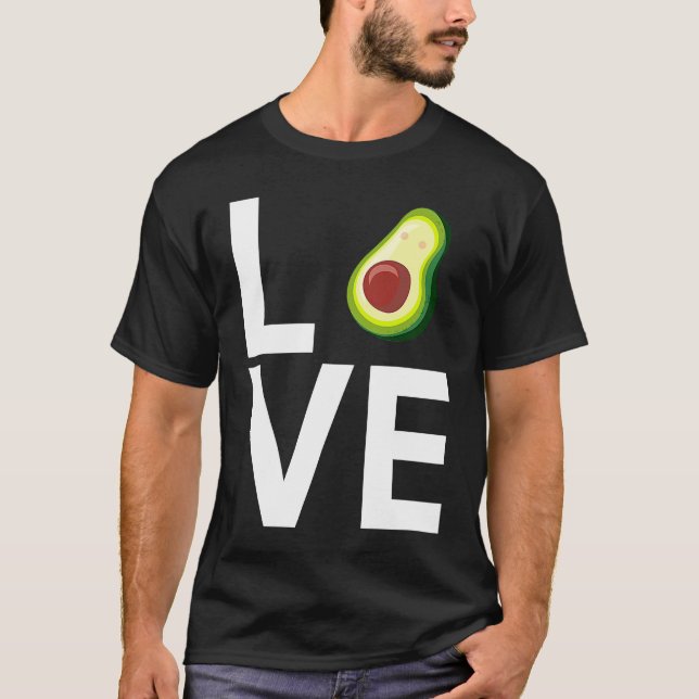 Camiseta Amo Avocado Avocado Vegan (Frente)