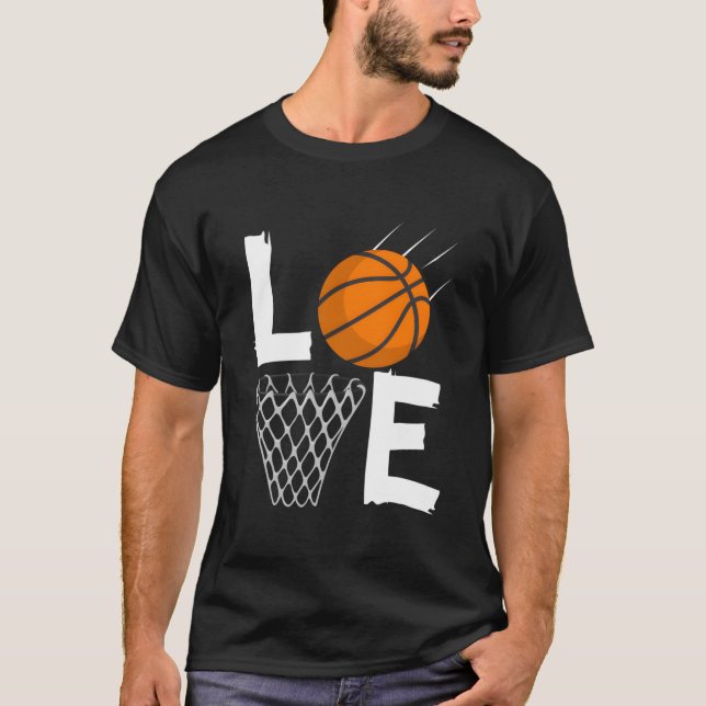 Camiseta Amo Basquetebol Bball Para (Frente)