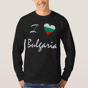 Camiseta Amo Bulgária Sofia Bulgária Balcãs Búlgaro F