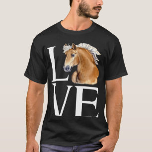 Camiseta Amo Cavalo Haflinger Bonito