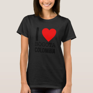 Camiseta Amo Colômbia Bogota Sinalizador Mapa Colombiano So