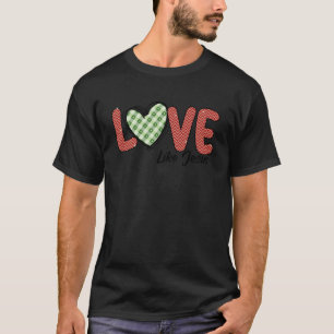 Camiseta Amo como Jesus Cristo Religioso Cristão em Jesus