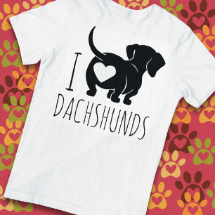 Camiseta Amo Dachshunds