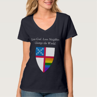 Camiseta Amo Deus. Vizinho do Amor. LGBTQ episcopal