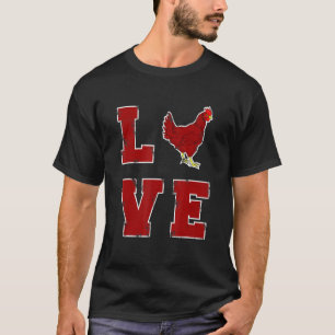 Camiseta Amo Frangos Frango Frango Para Amantes de Frango