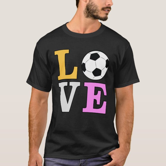 Camiseta Amo Futebol - Versão Colorida 2 (Frente)