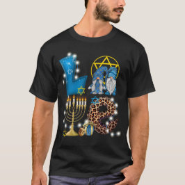 Camiseta Amo Gnomos Hanukkah Decorre Chanukah