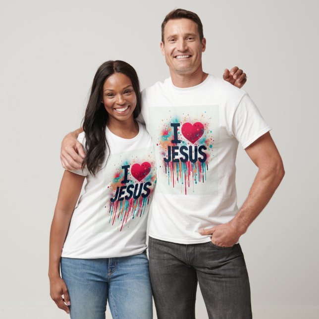 Camiseta Amo Jesus #2 (Unissex)
