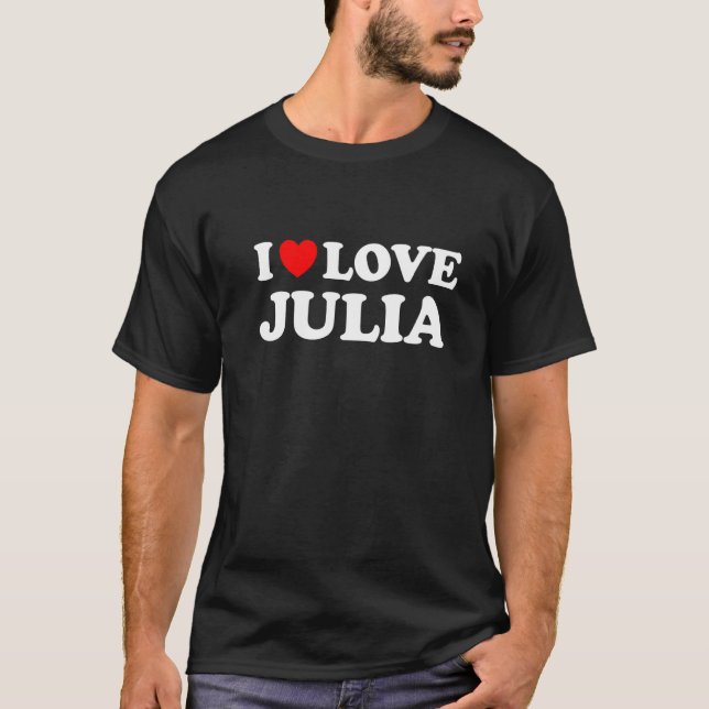 Camiseta Amo Julia I Heart Julia (Frente)