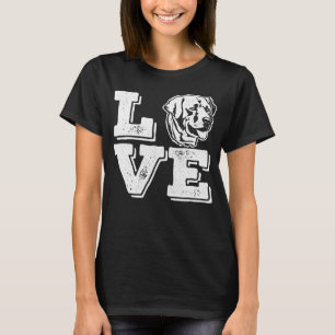 Camiseta Amo Labrador Eu Amo Meus Labradores Amarelos