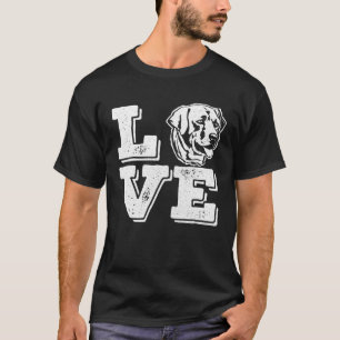 Camiseta Amo Labrador Eu Amo Meus Labradores Amarelos