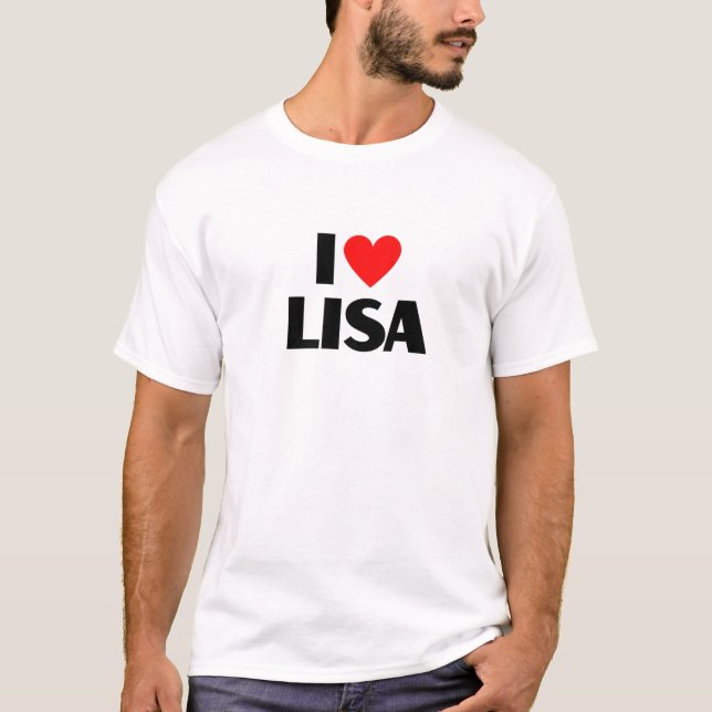 Camiseta Amo Lisa - Eu Coração Lisa (Frente)