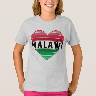 Camiseta Amo Malawi, Coração Malawi