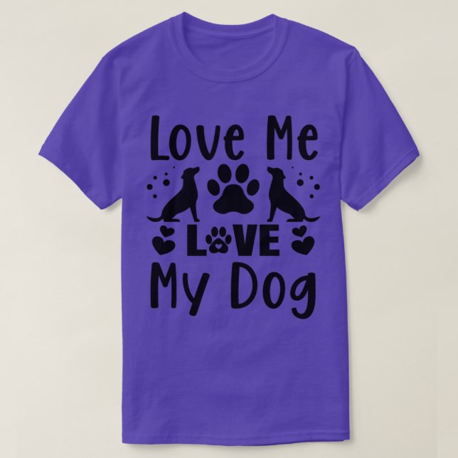 Camiseta Amo-me a amar o meu cão (Frente do Design)