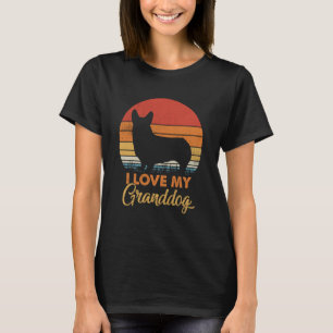 Camiseta Amo Meu Avô Pembroke Welsh Corgi Avós