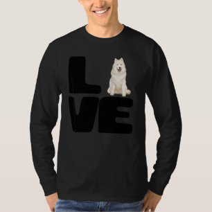 Camiseta Amo meu cachorro Samoyed