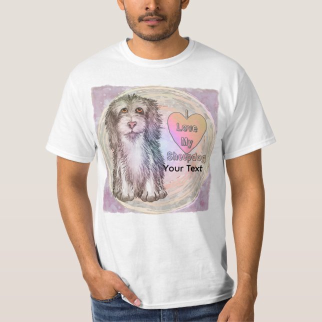 Camiseta Amo meu cão de pastoreio (Frente)