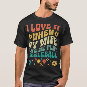 Camiseta Amo Minha Esposa Me Deixa Jogar Pickleball Pickle