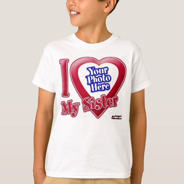 Camiseta Amo Minha Irmã - Foto (Frente)