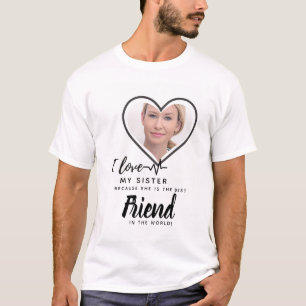 Camiseta Amo Minha IRMÃ - O melhor presente personalizado 