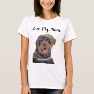 Camiseta Amo Minha Mãe Rottweiler