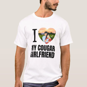 Camiseta Amo Minha Onça Divertida Namorada Mais Velha Citaç