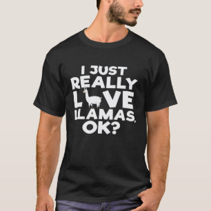 Camiseta Amo Muito Lhamas Animal Premium