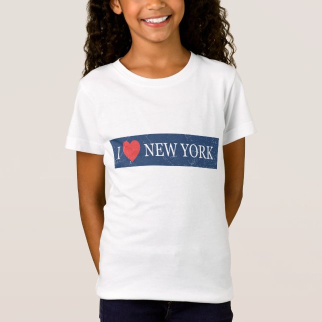 Camiseta Amo Nova Iorque - Desenho Cardíaco Clássico NYC So (Frente)